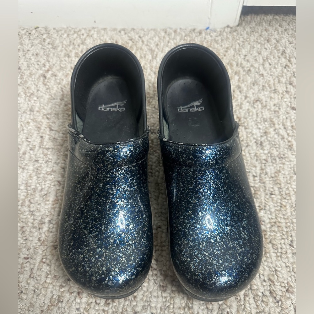 Dansko glittery clogs size 41